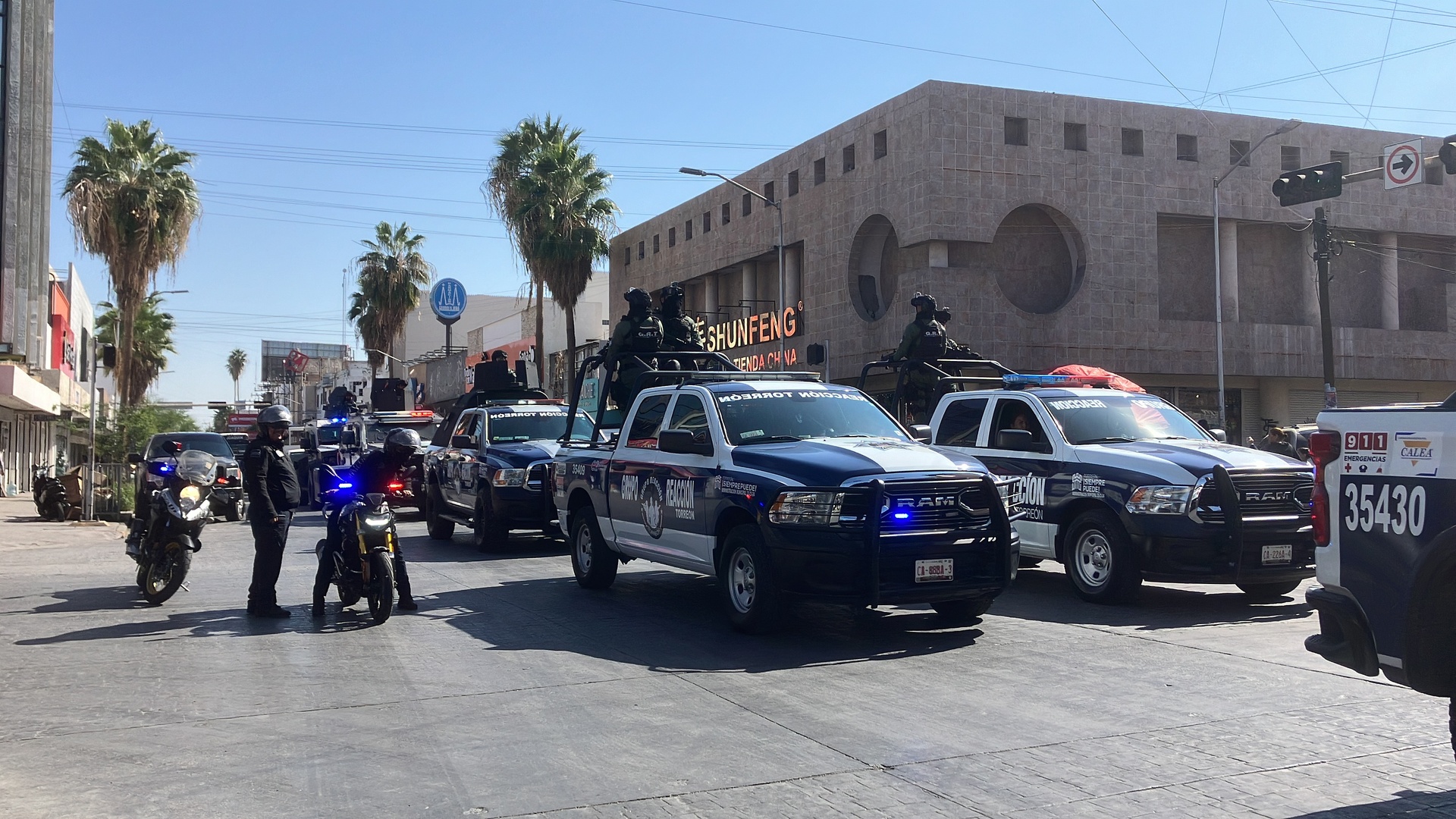 Dirección de Seguridad Pública lleva a cabo un arranque del operativo de vigilancia. (EL SIGLO DE TORREÓN)