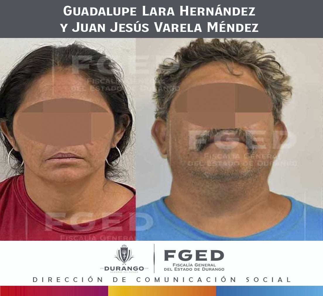 Pareja detenida por delitos de secuestro y pederastia. 