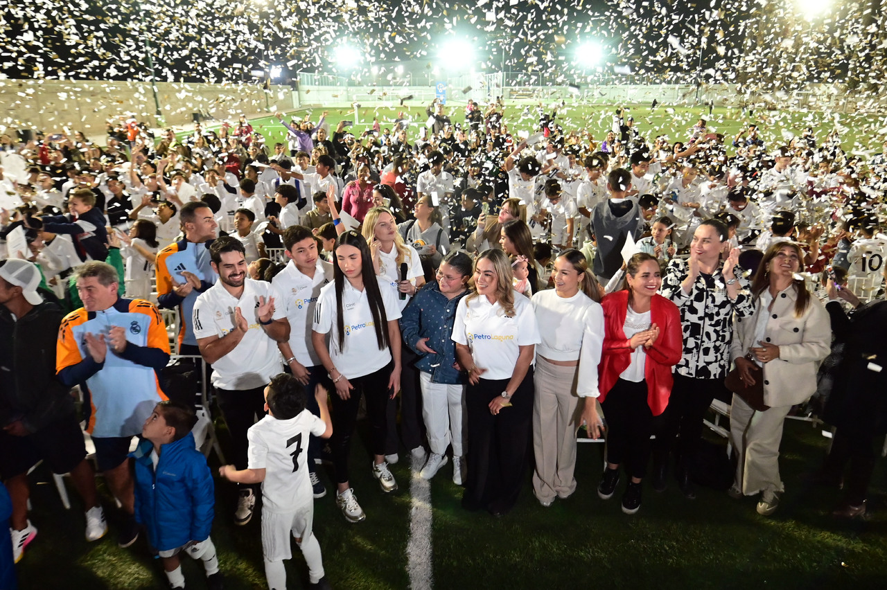 Toda una fiesta deportiva se vivió en la Clausura de la Clínica del Real Madrid.