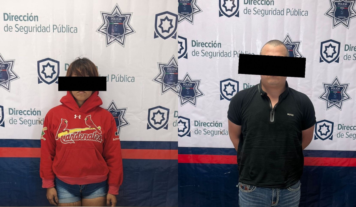 Detienen a hombre y mujer en posesión de dosis de cristal y marihuana