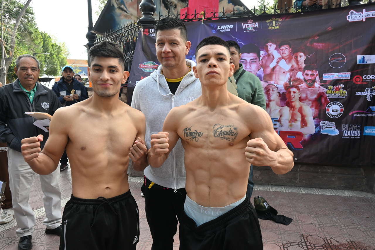 Gohan Rodríguez y el tamaulipeco David 'Chucky' Tapia, se declararon listos y en peso para protagonizar la pelea estelar.