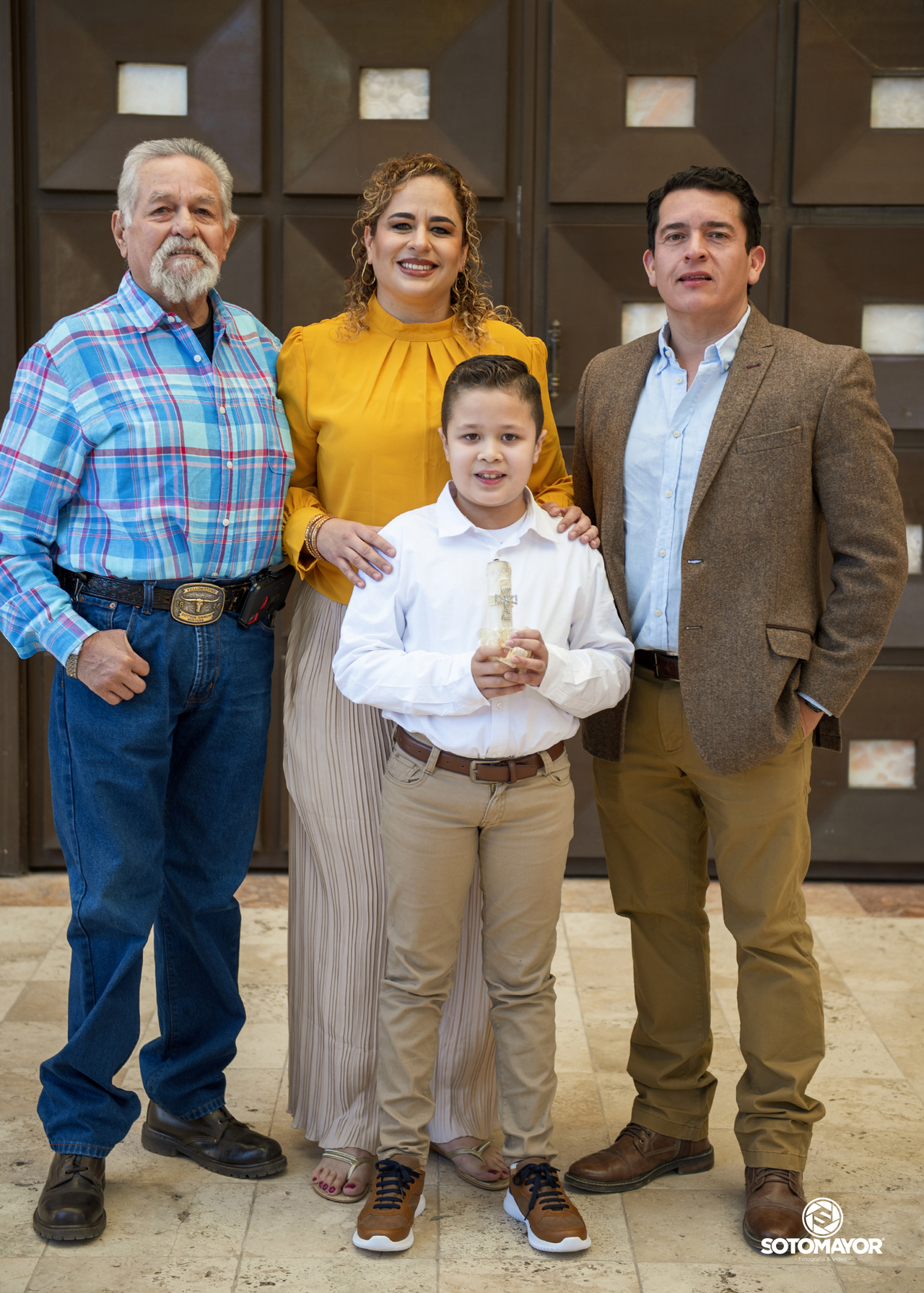 Alberto, Adry y Leonardo Morales, y Juan David Estrada