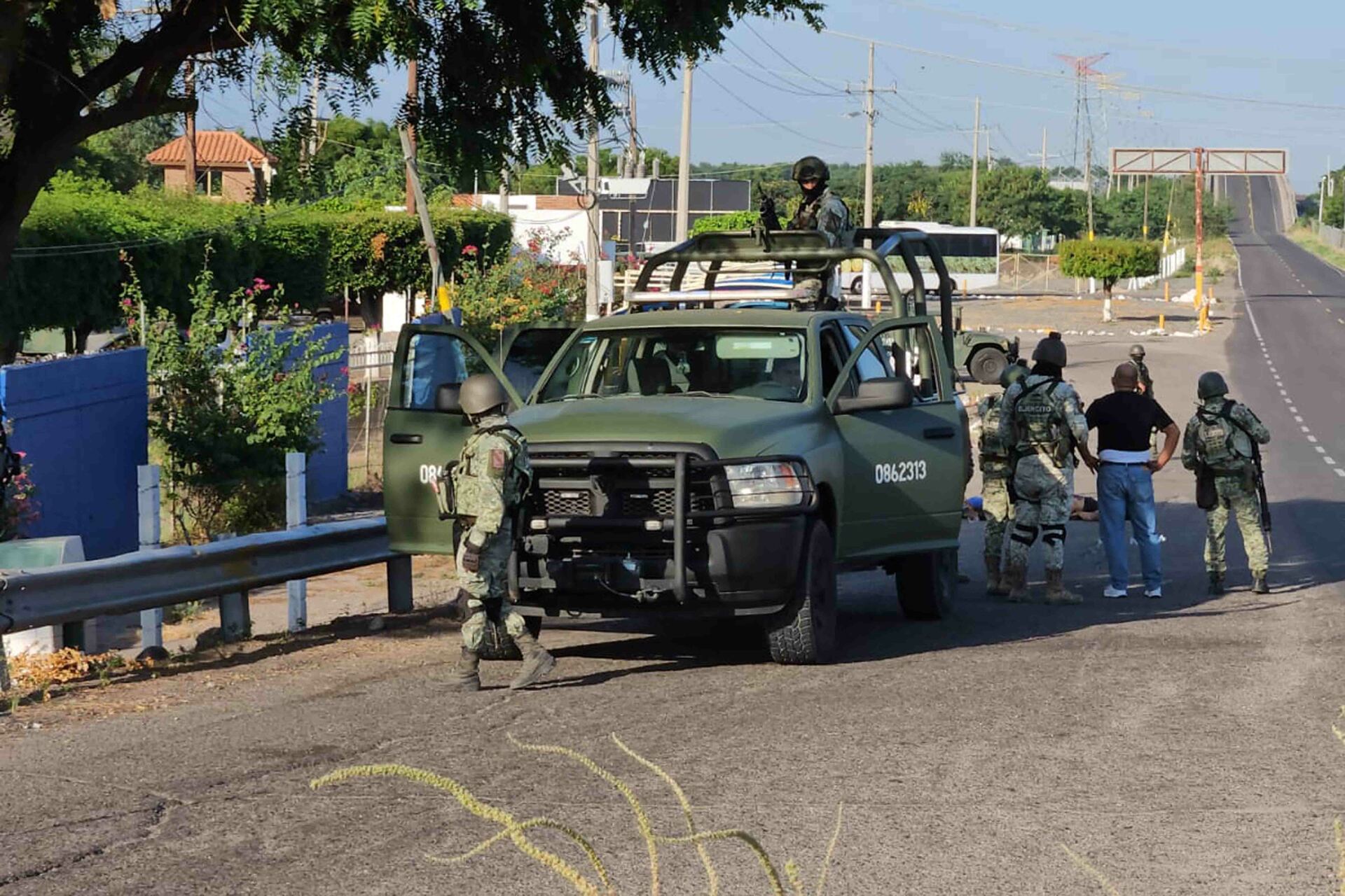 Enfrentamiento armado en Elota, Sinaloa, deja cinco militares heridos