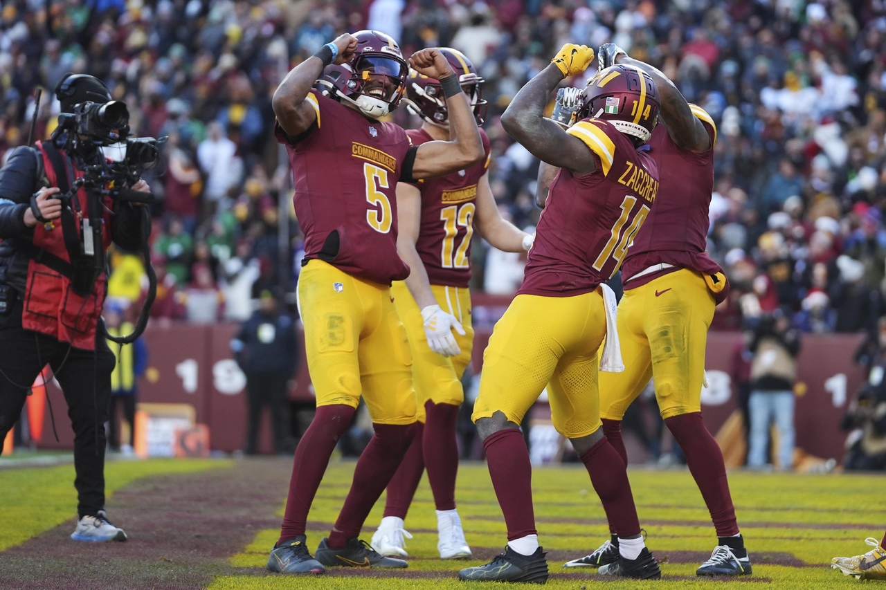 Washington se impuso 36-33 como local y terminó con los 10 triunfos consecutivos que mantenía hasta ayer Filadelfia.