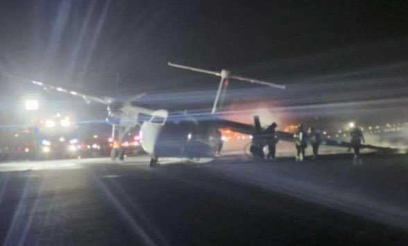 Vuelo de Air Canada se incendia durante aterrizaje de emergencia | VIDEO