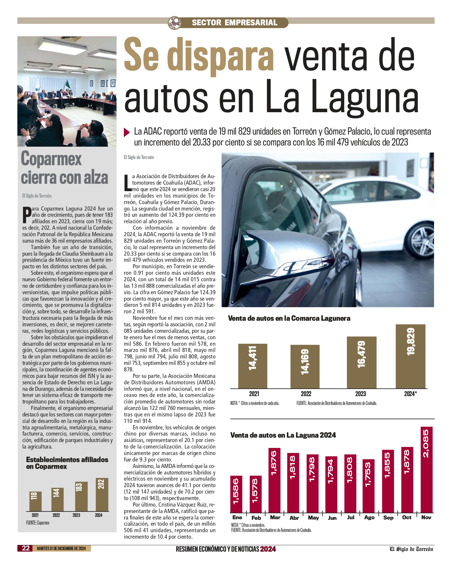 Se dispara venta de autos en La Laguna