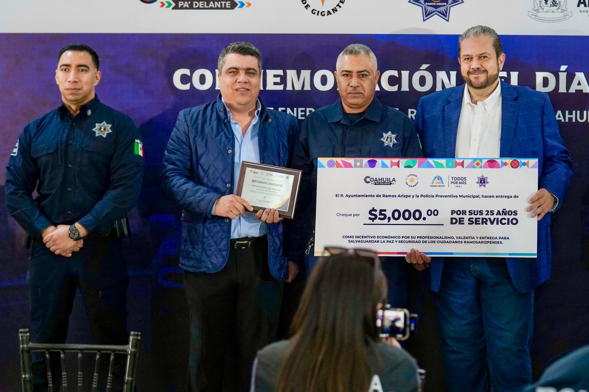 Día del Policía en Ramos Arizpe.