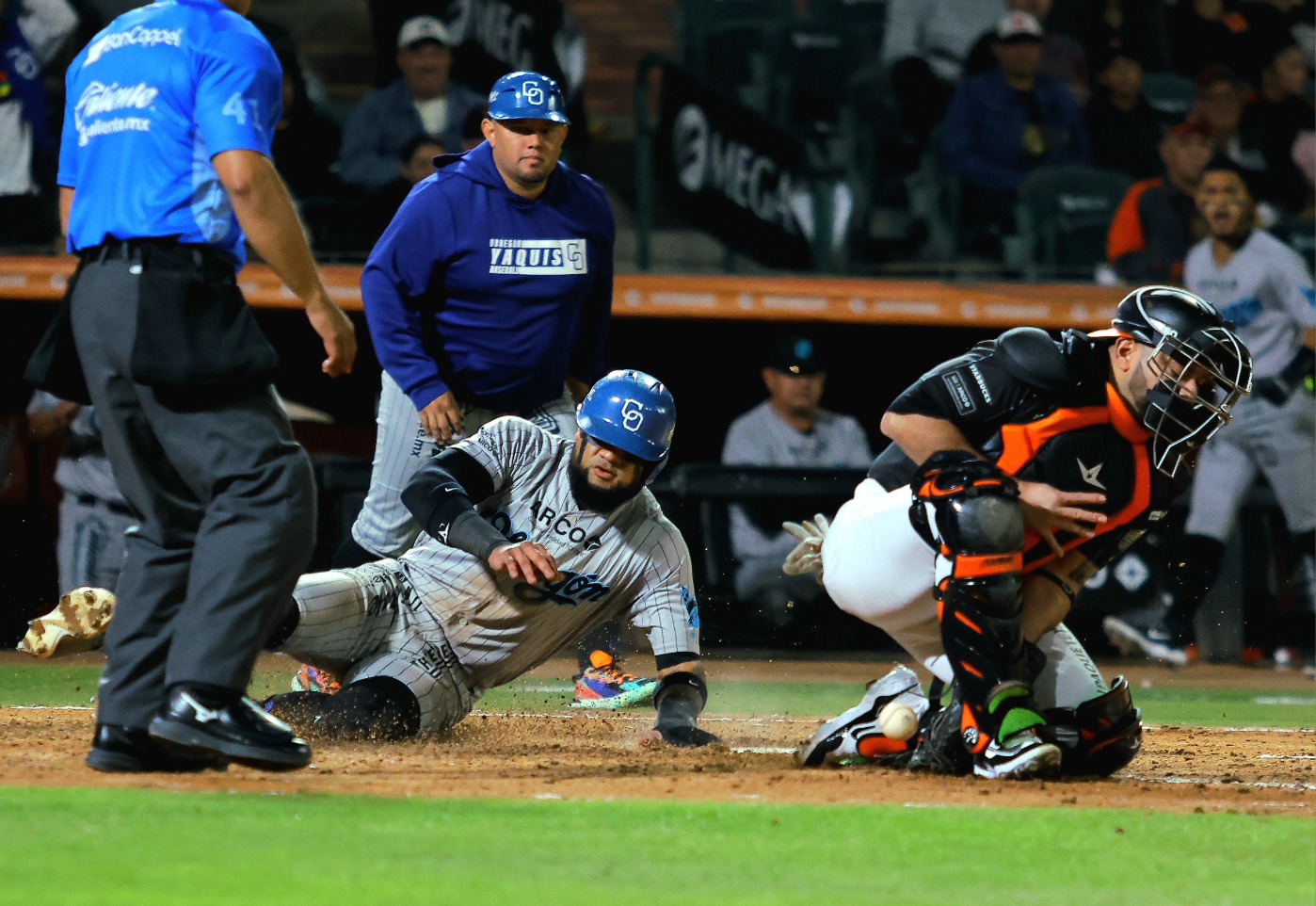 Yaquis de Ciudad Obregón y Naranjeros de Hermosillo han otorgado dos juegos muy cerrados, en la ronda de cuartos de final. (Especial)