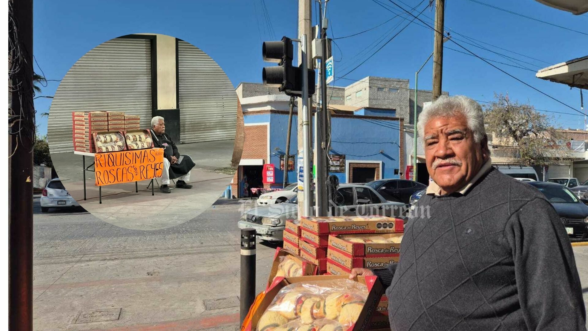 Abuelito se gana el corazón de La Laguna con su venta de roscas hechas en casa