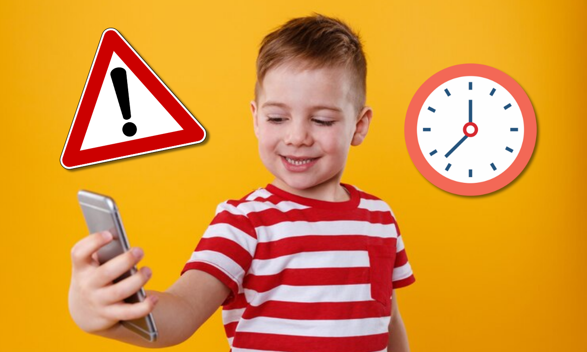 El tiempo que deberían pasar niños con el celular, según expertos