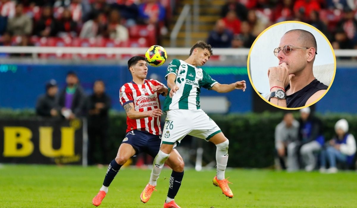 'Chicharito' Hernández celebra triunfo de Chivas ante Santos