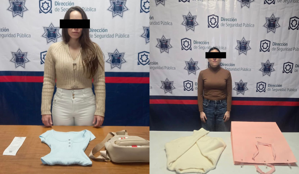 Cuatro mujeres detenidas por robar en tienda Zara de Torreón