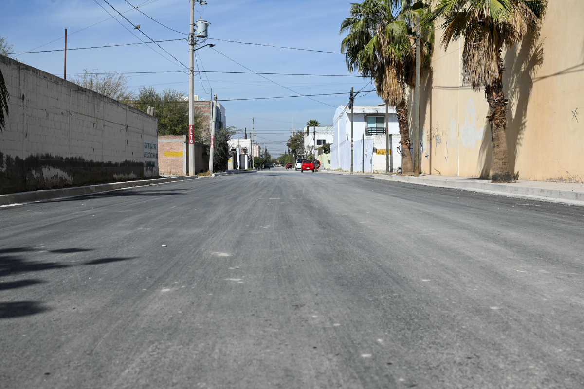 Concluye pavimentación en calle Heliotropos de Lerdo