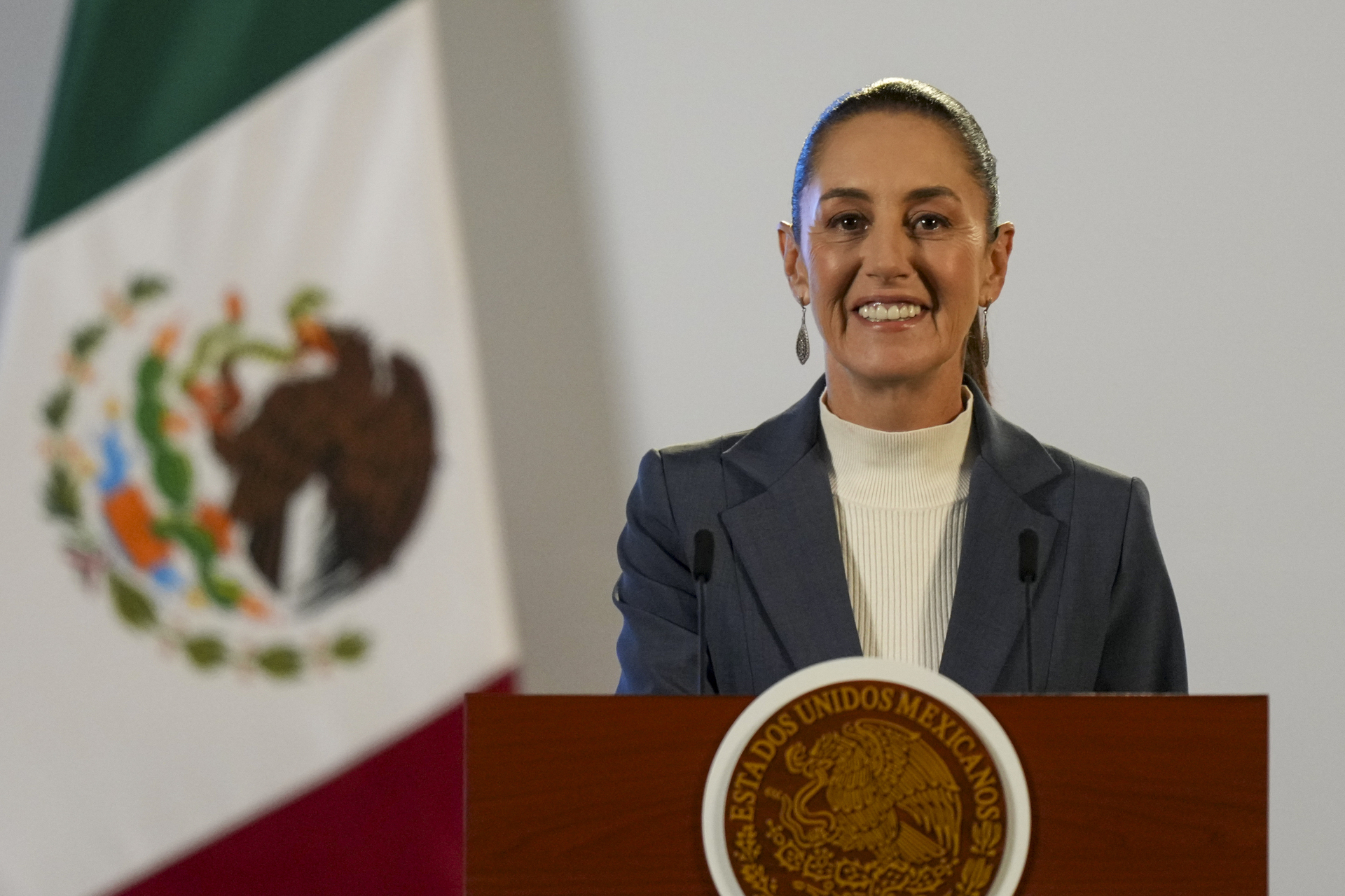 La presidenta Claudia Sheinbaum. (AP)