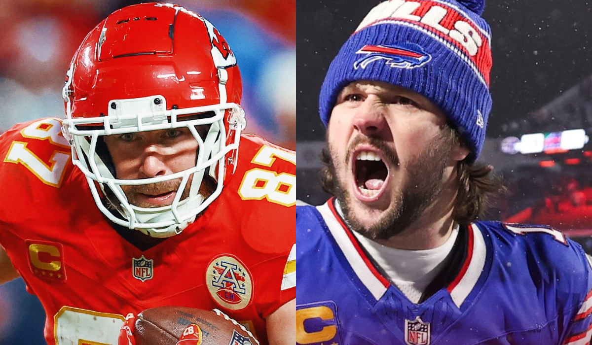 Travis Kelce soñaba con ser quarterback, como Josh Allen, su rival en la final de la AFC