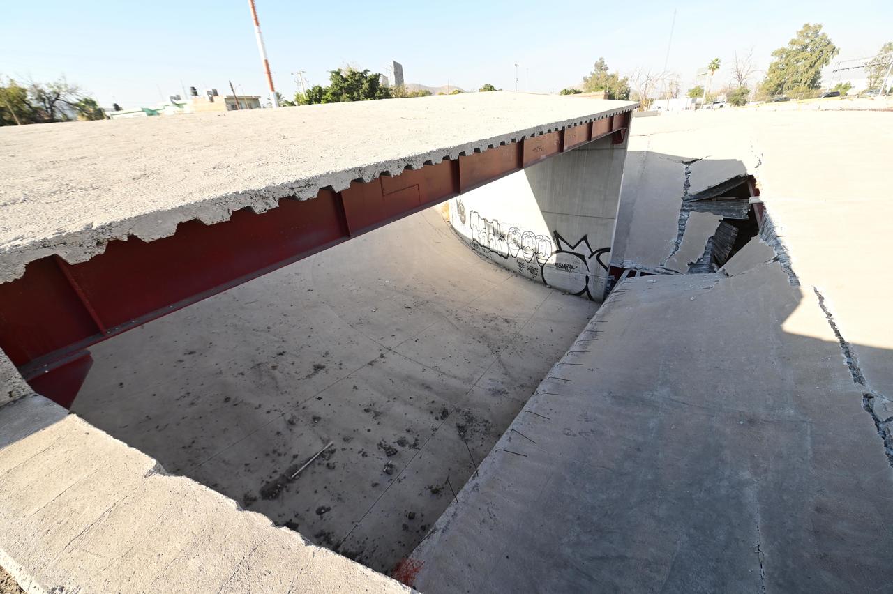 En la actualidad se está realizando un peritaje estructural para determinar las causas del colapso de la losa en la estación Nazas.