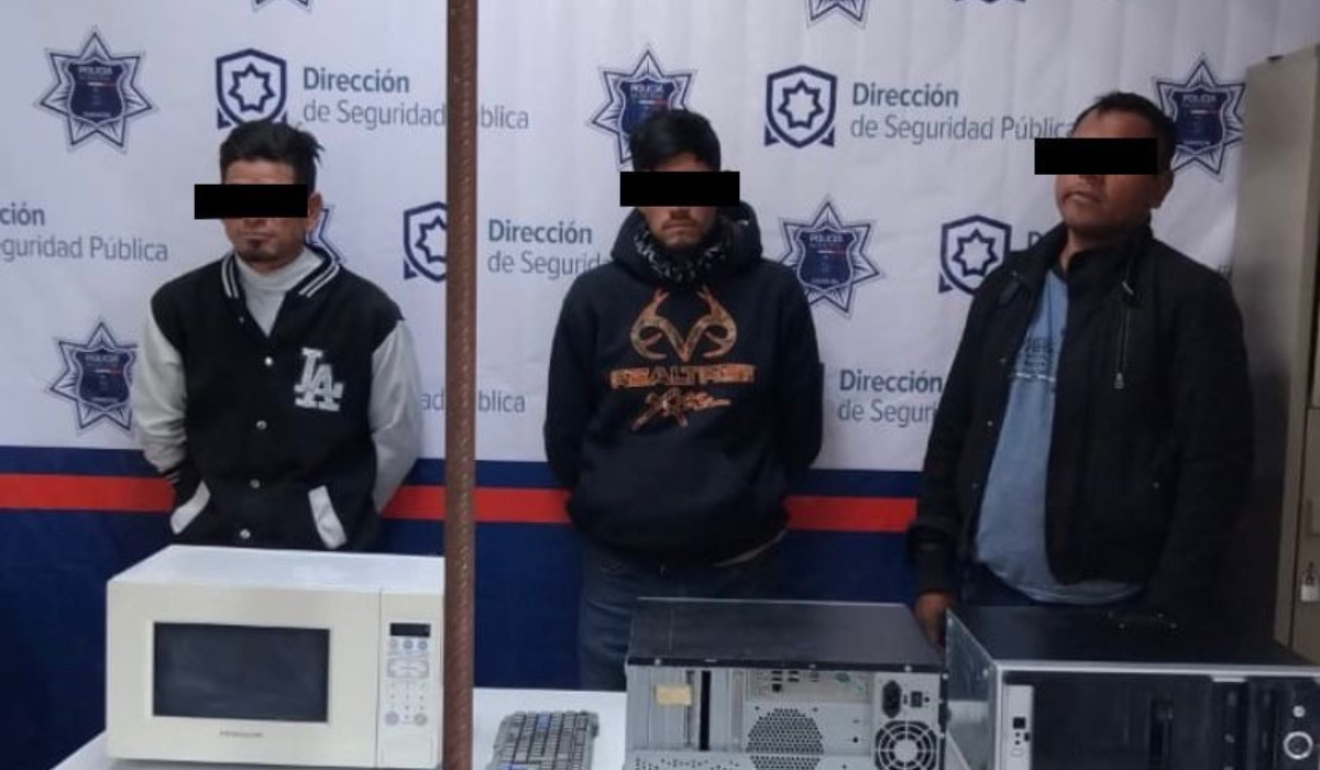 Detienen a tres hombres en Torreón, por el delito de robo a casa habitación