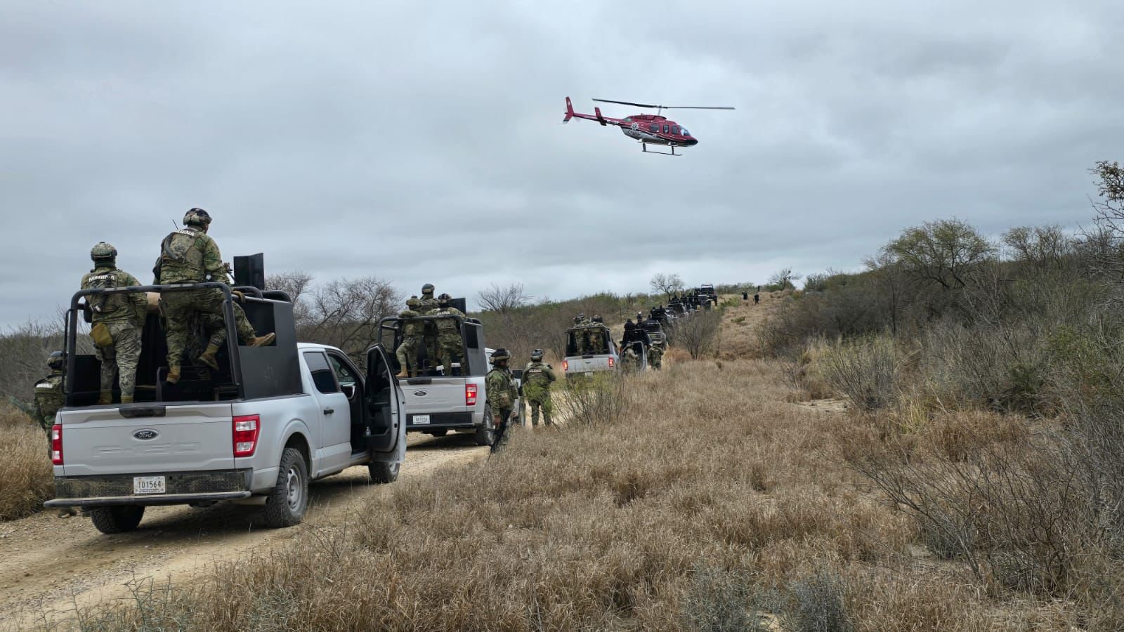 Autoridades de seguridad realizan operativo de vigilancia carretera en norte de Coahuila