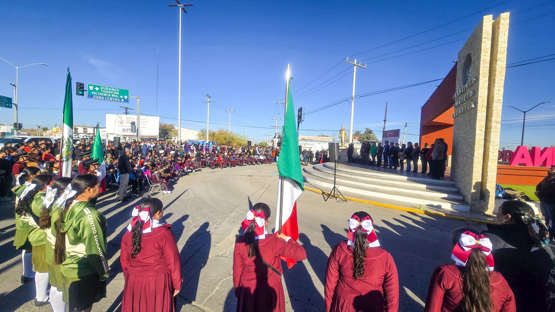 Día de la Bandera en Francisco I. Madero