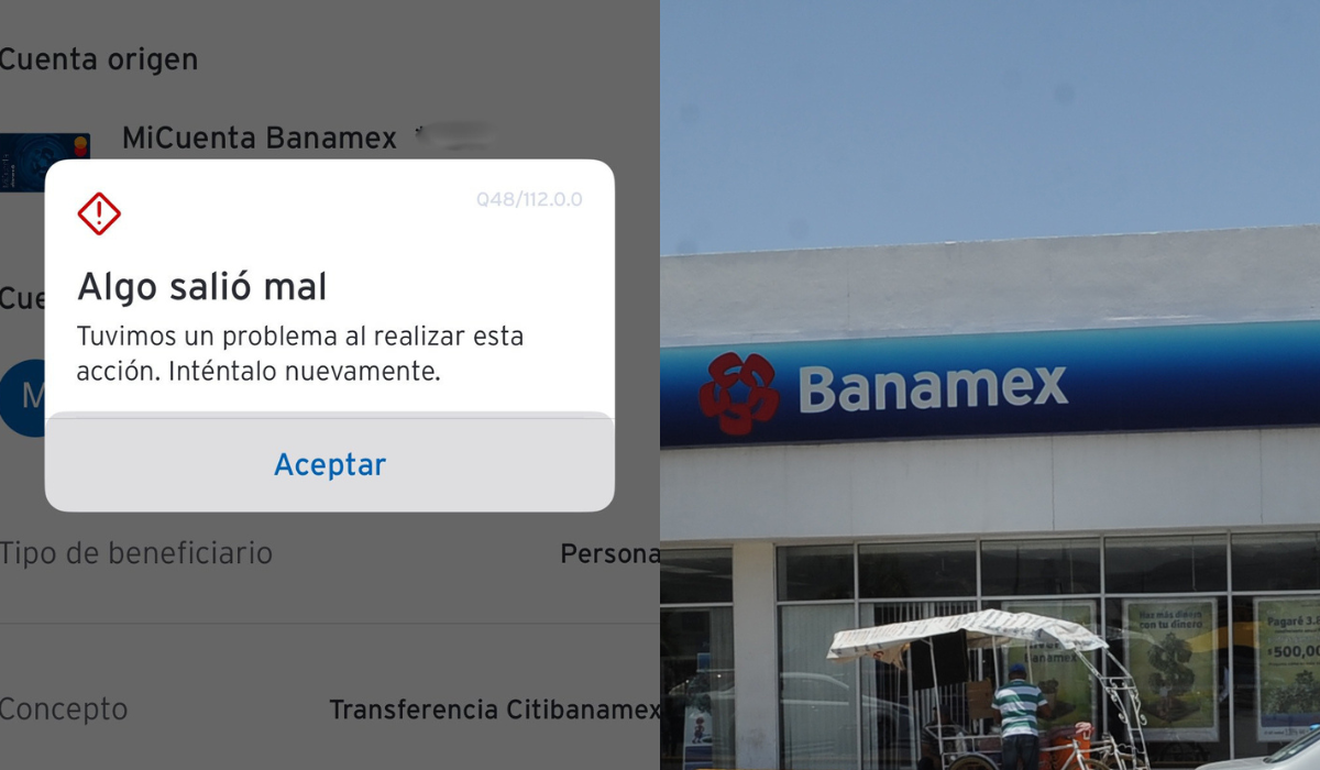 Aplicación de Banamex reporta fallas