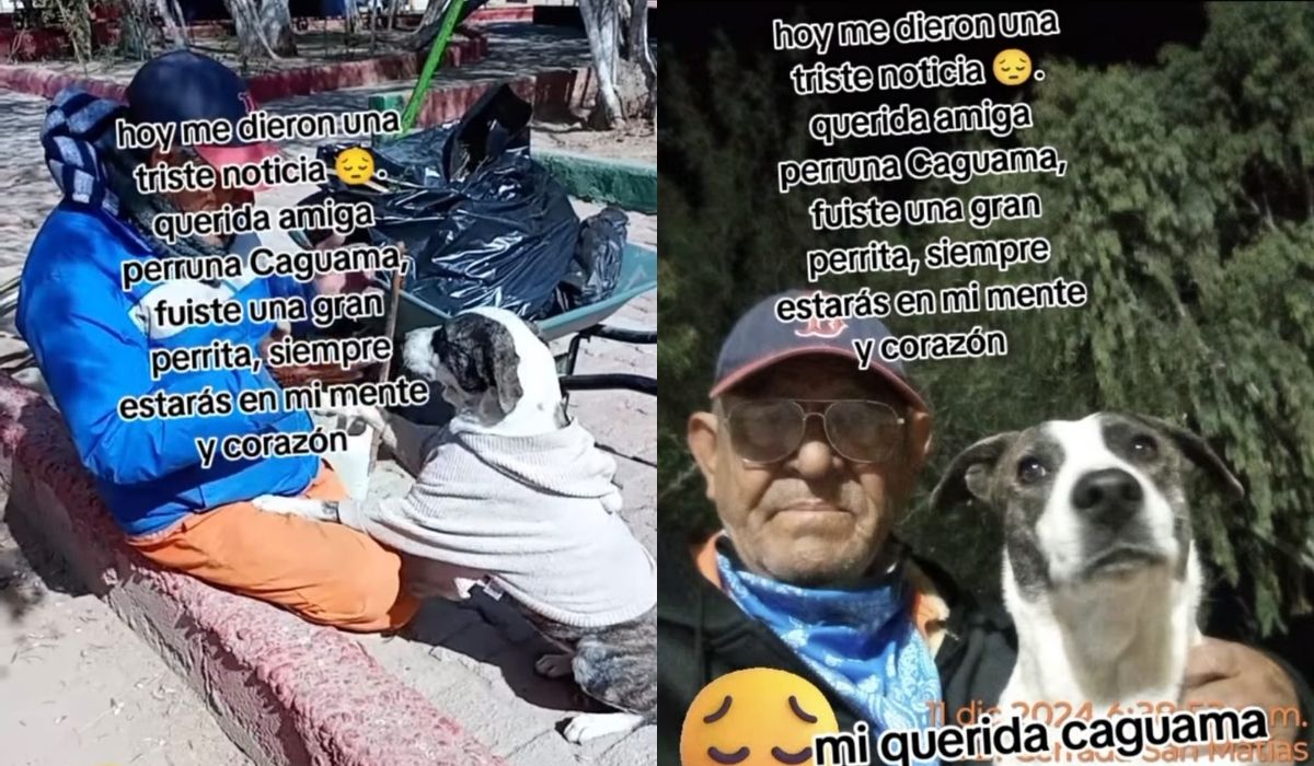 Abuelito lagunero conmueve al despedirse de perrita; habría sido envenenada