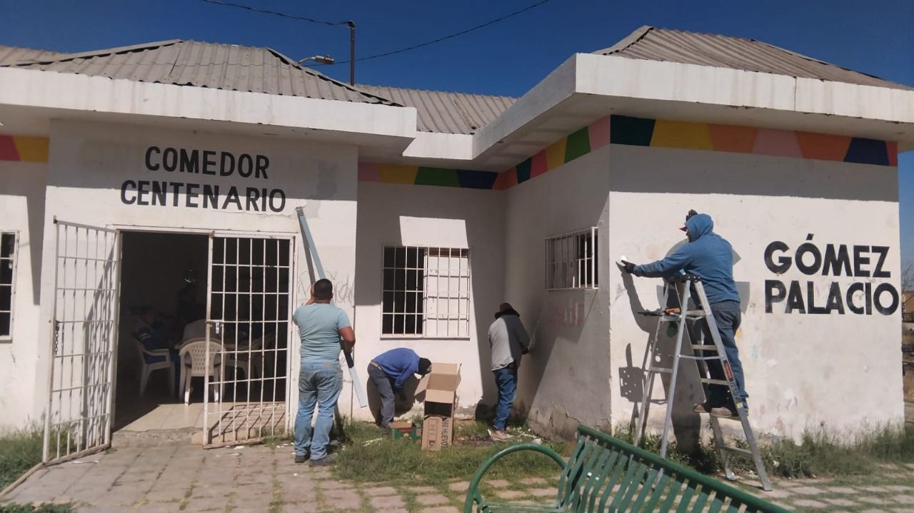 Realizan mantenimiento integral a Centros Comunitarios en Gómez Palacio