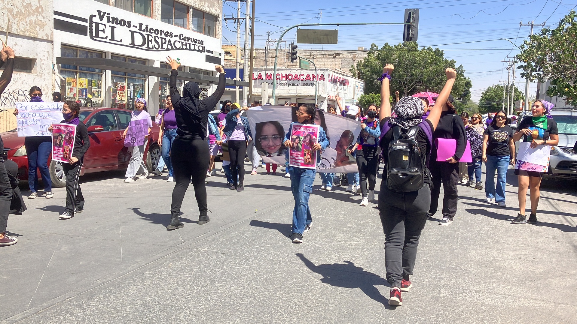 Marcha 8M en Gómez Palacio.