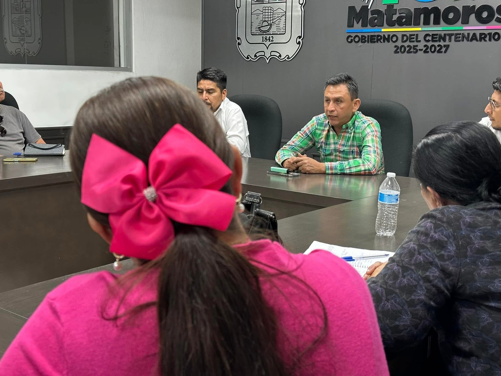 Se reúnen autoridades de Matamoros con familiares de Voz que Clama Justicia