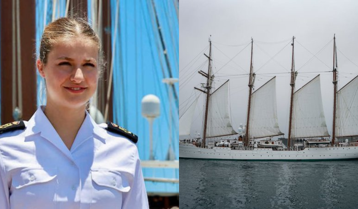 La Princesa Leonor llega al extremo sur de Chile en el Elcano