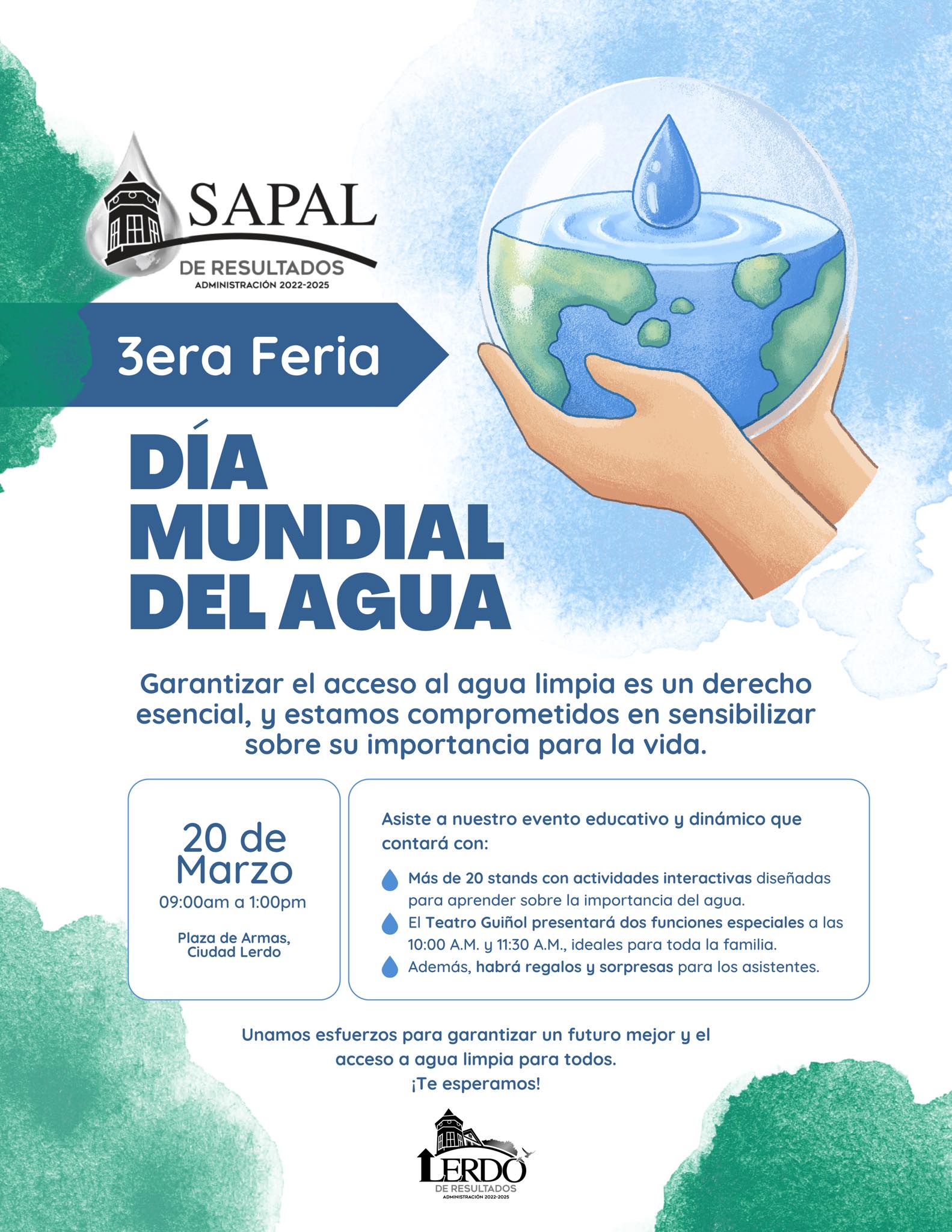 Esperan a más de mil niños en la feria del Día Mundial del Agua