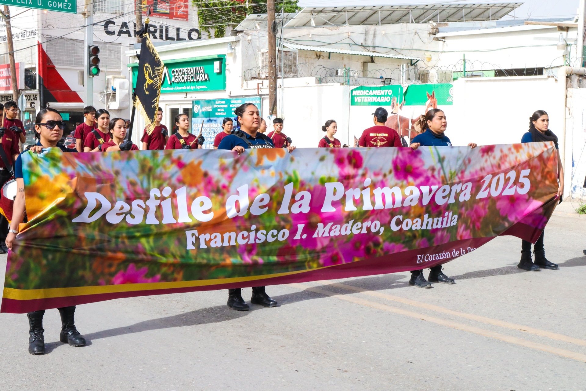 Realizan Desfile de la Primavera 2025 en Francisco I. Madero