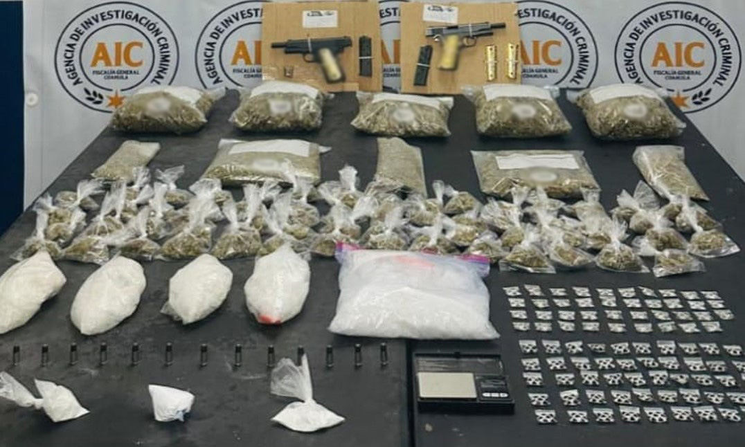 Aseguran armas, cargadores, cartuchos, droga y un inmueble en Acuña, durante Operativo Frontera Norte
