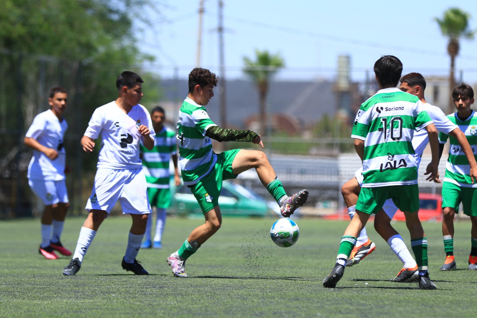 Los miembros de las diferentes Academias Peñoles son parte de la fiesta lagunera del futbol que se vive en la Edición 2025. (Cortesía)
