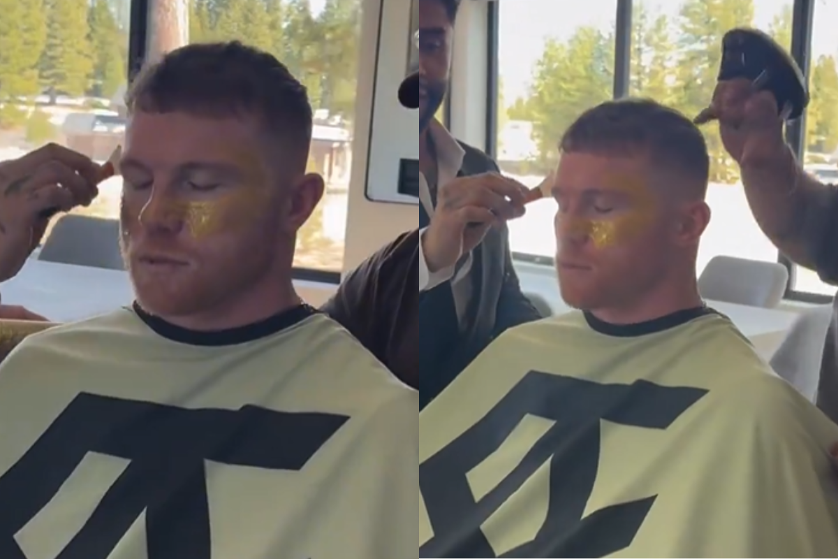 ¿Cuánto cuesta la mascarilla de oro que se puso el Canelo Álvarez previo a su pelea?