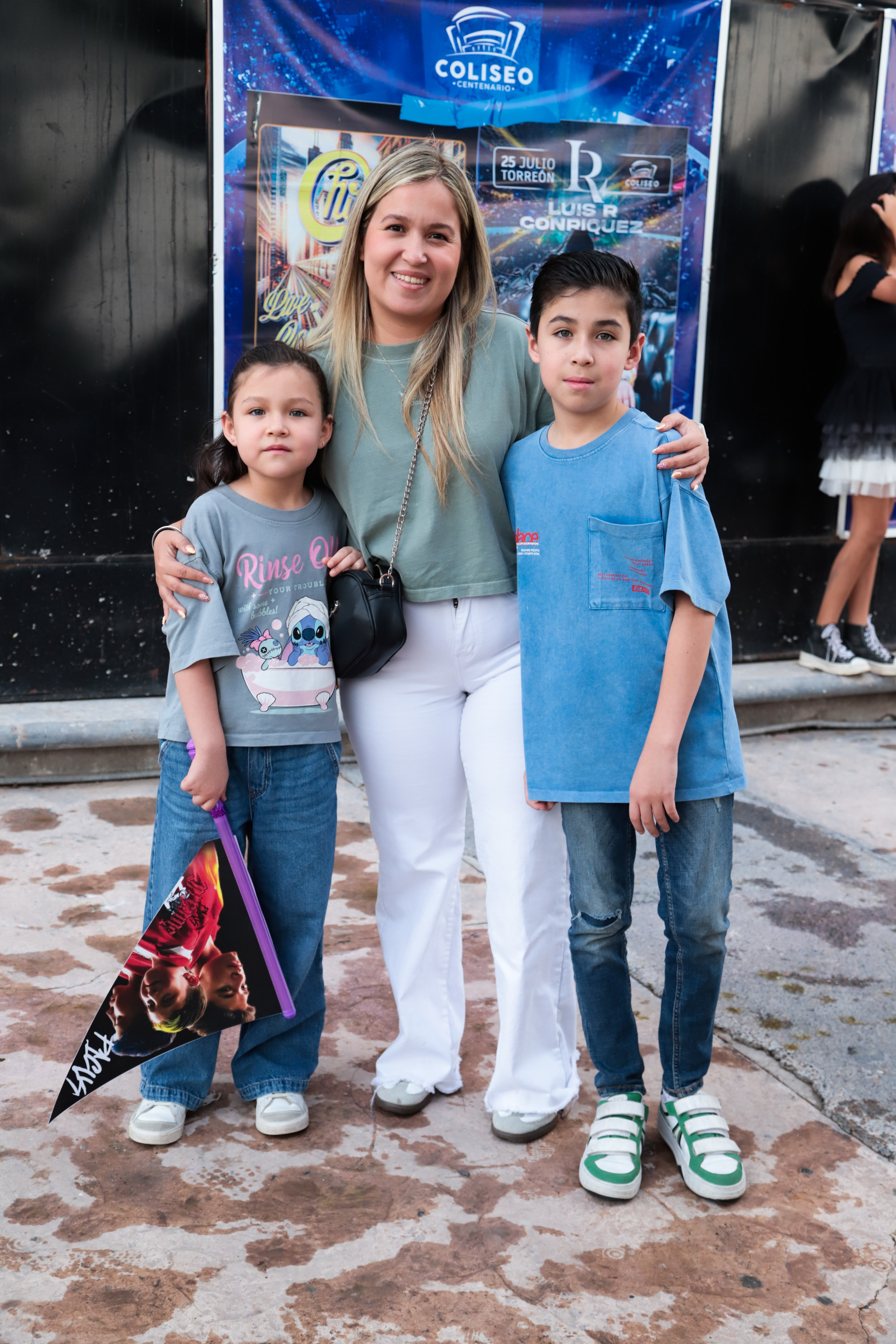 Eliza, Michelle y Elian.