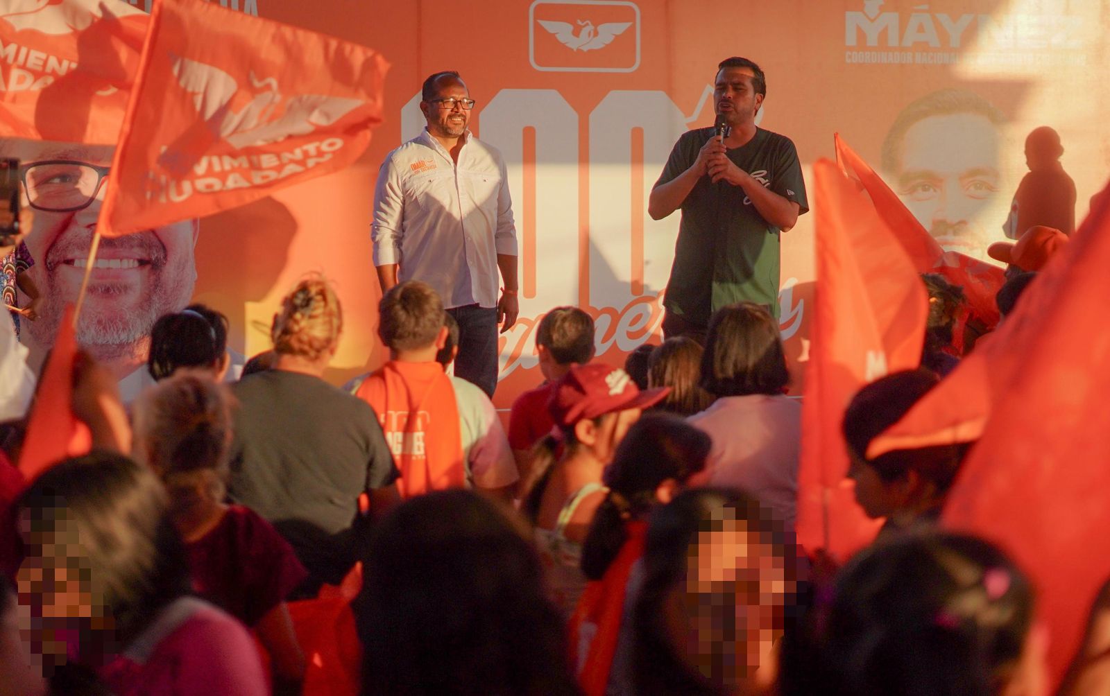 Omar Castañeda y Jorge Álvarez Máynez conquistan Chapala, celebran a los niños