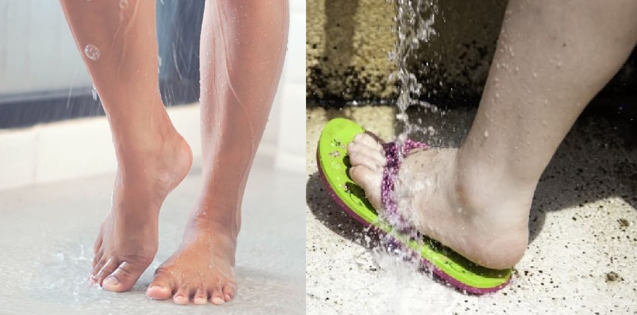 Bañarse descalzo o con sandalias (ESPECIAL)