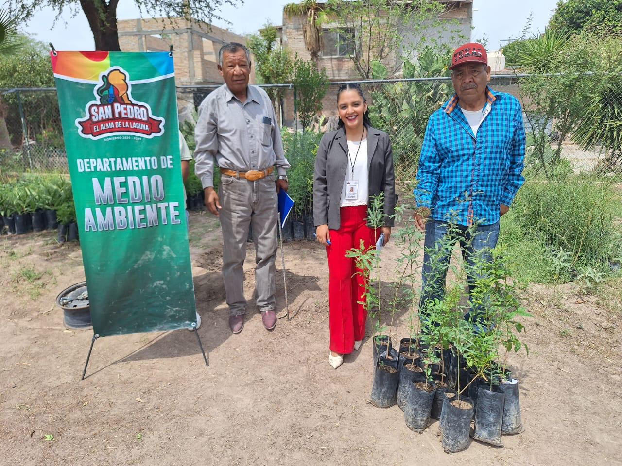 Participa en la campaña de adopción de árboles en San Pedro