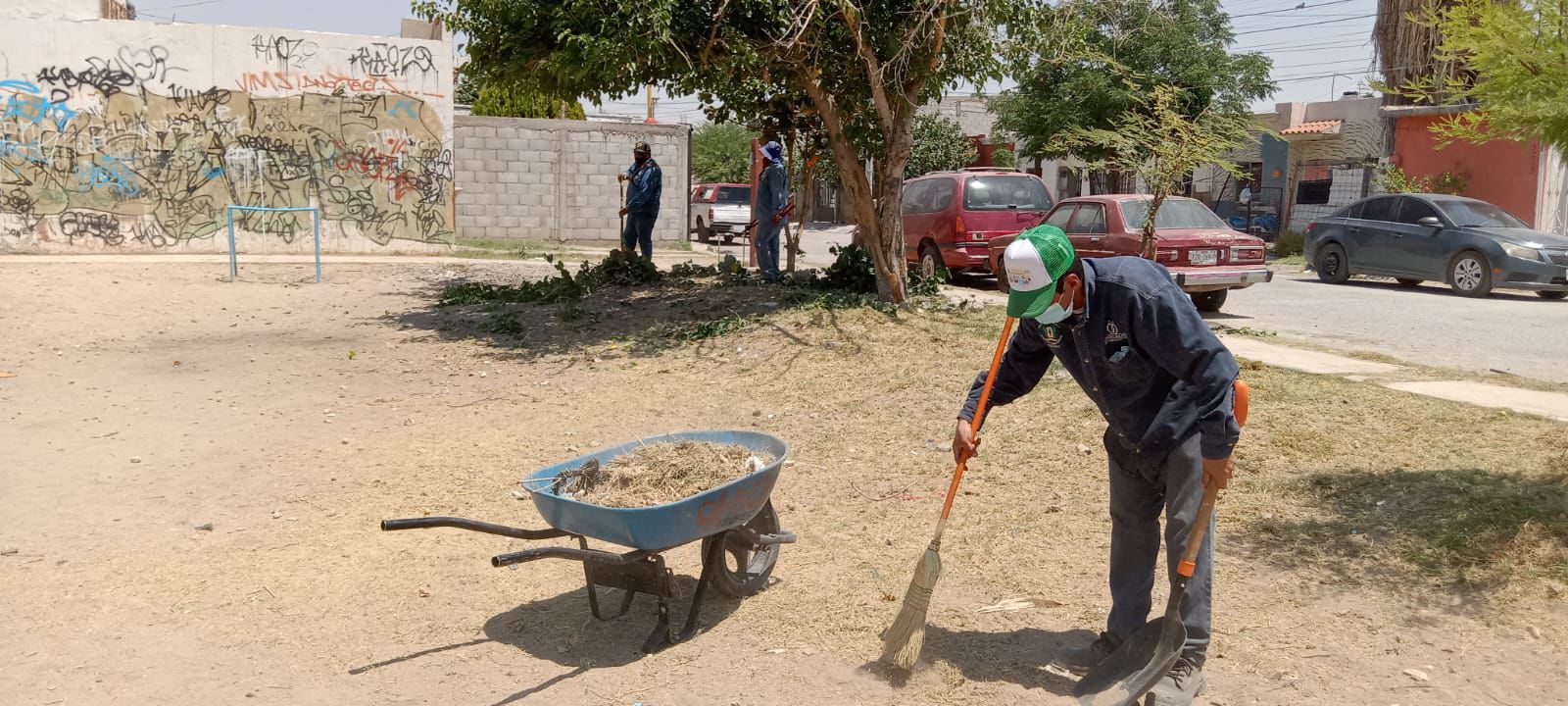 Realizan mejoras en los espacios públicos del Fraccionamiento Villa las Noas