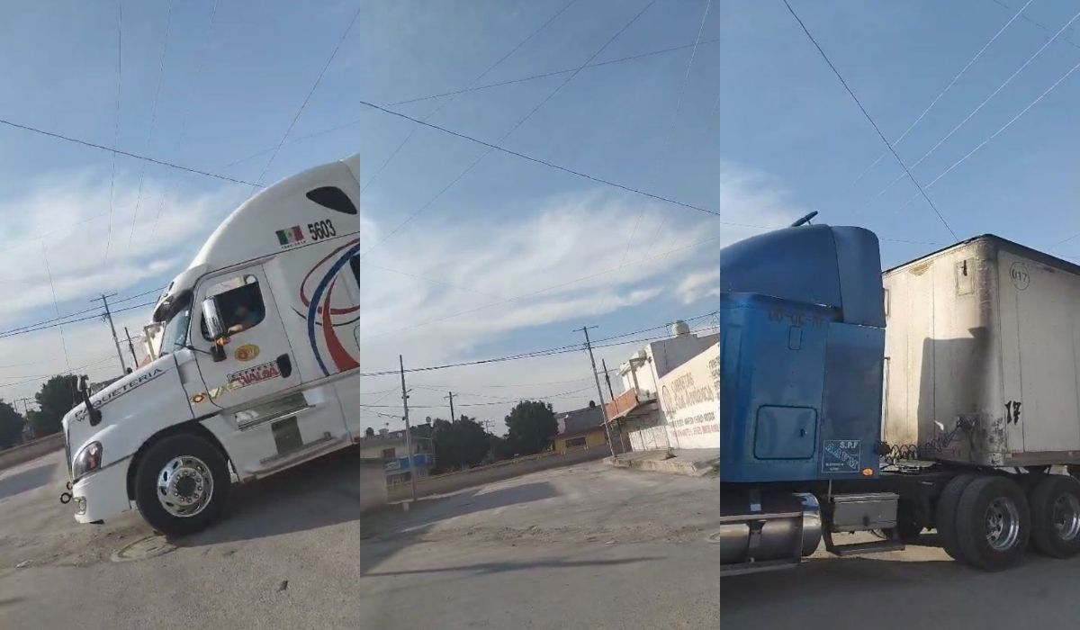 Vecinos del Centro de Gómez Palacio se quejan por el paso de unidades pesadas y cables caídos