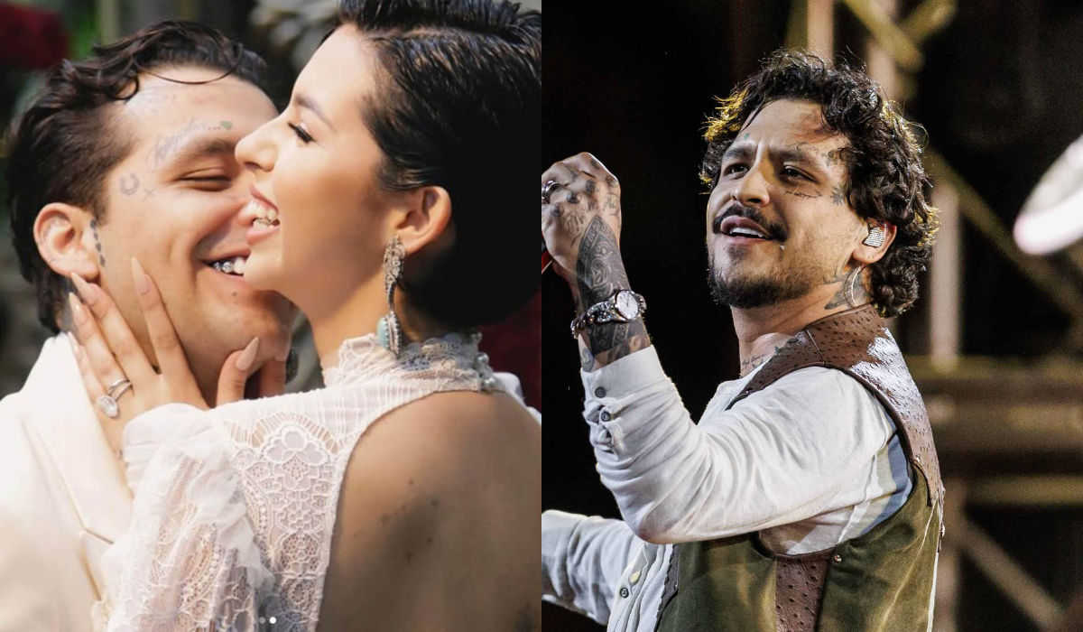 Christian Nodal confiesa que lloro tras escuchar canción de Ángela Aguilar