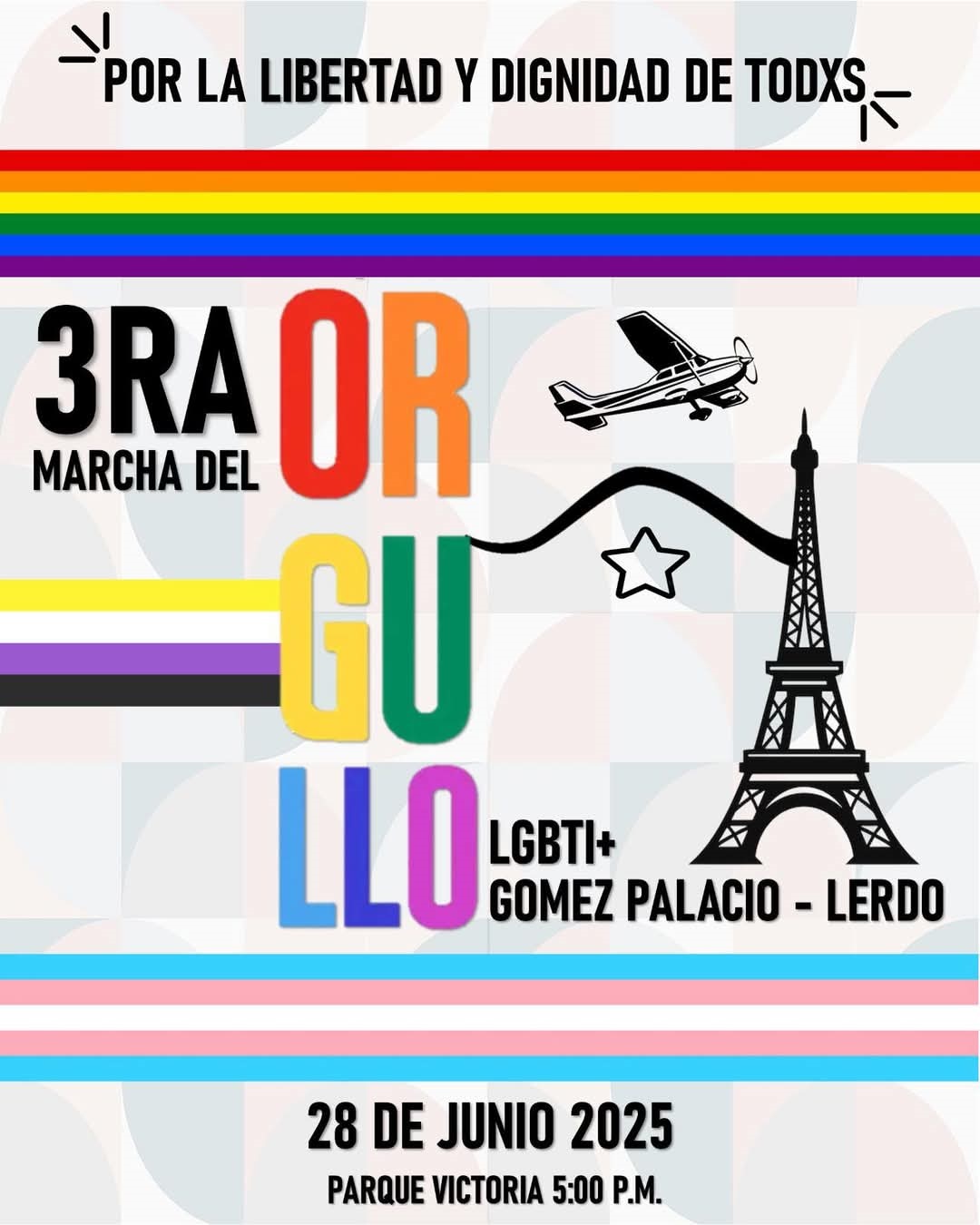 Lanzan Lema de tercera Marcha del Orgullo LGBTIQ+ en La Laguna de Durango