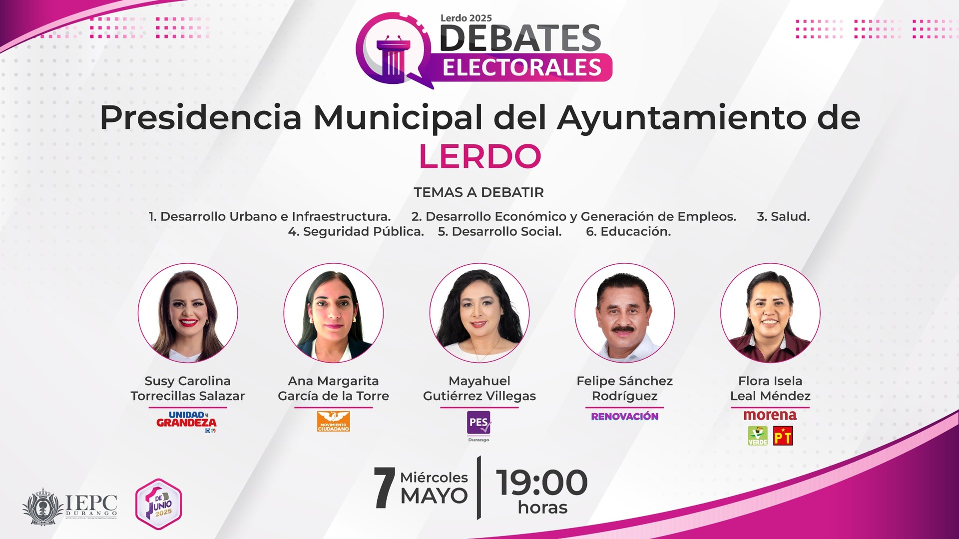 Debates electorales aprobados por IEPC Durango arrancan hoy