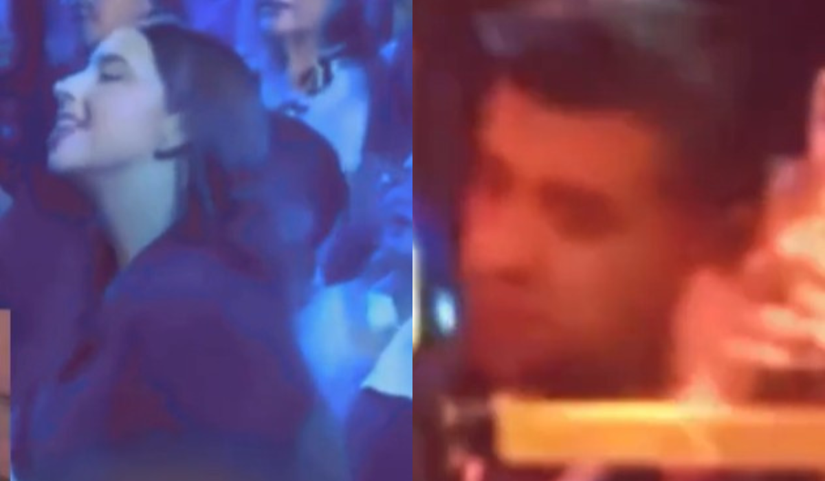 Hombre 'regaña' a Ángela Aguilar por estar de pie en concierto de Christian Nodal | VIDEO