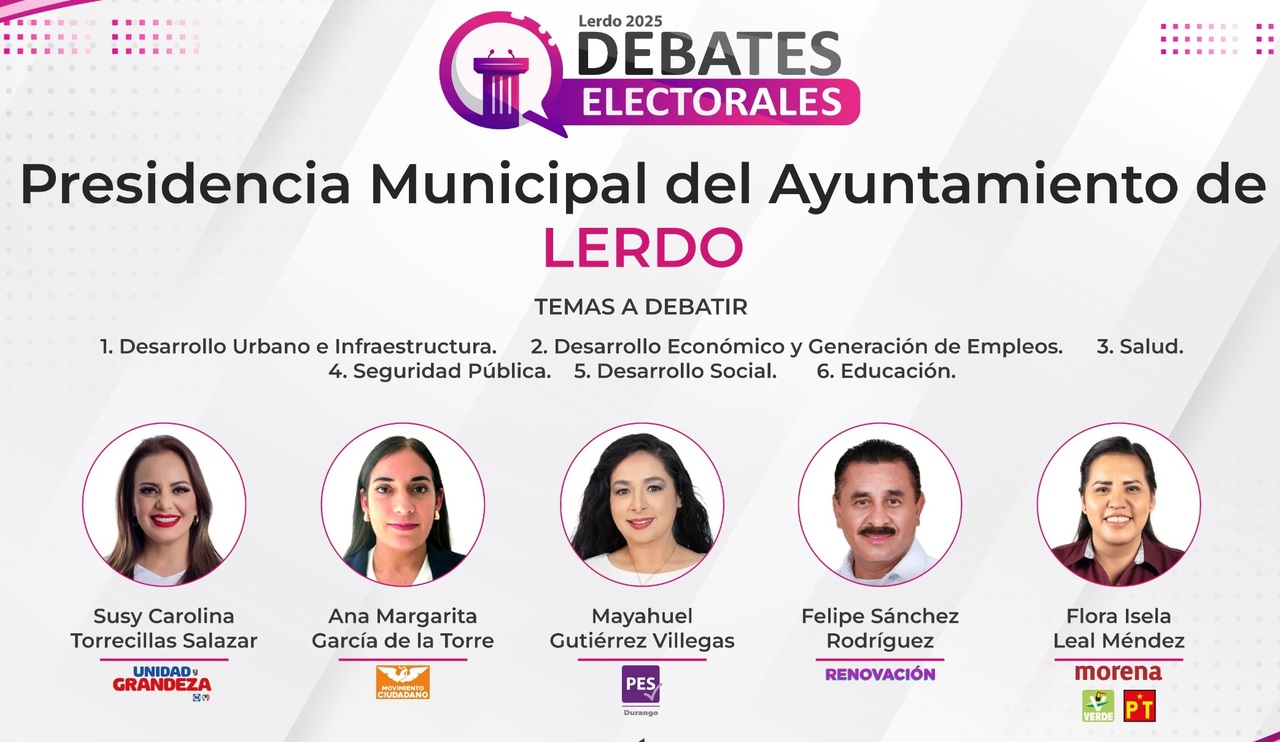Ayer fue el debate de Lerdo y hoy se realizará el de Gómez Palacio. 