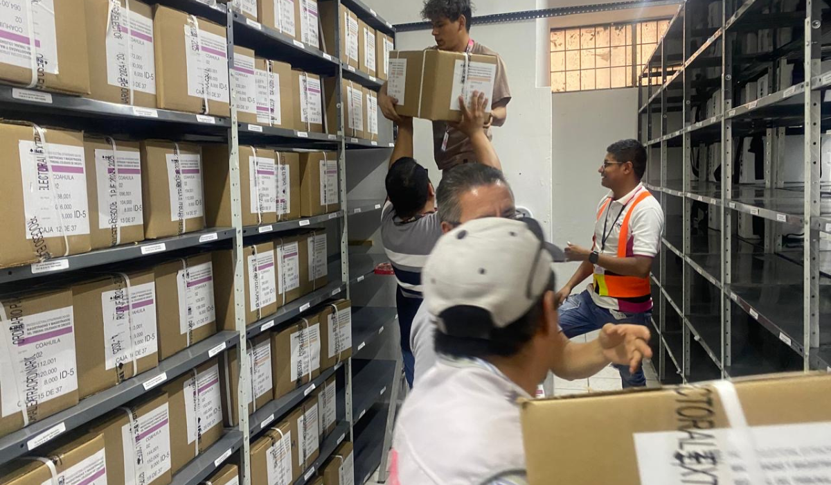 Recibe Distrito 02 del INE en Coahuila más de 1.7 millones de boletas para elección del Poder Judicial