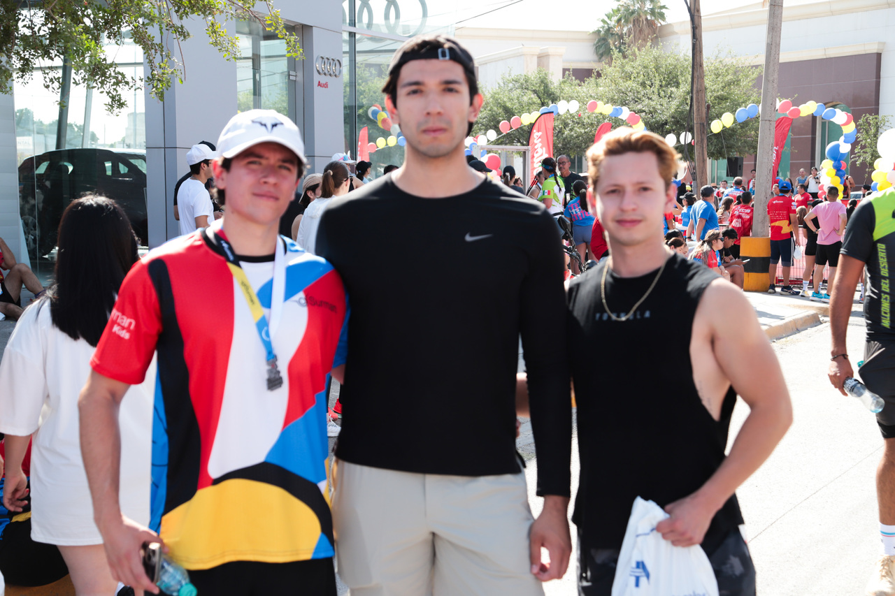 Daniel del Valle, Andrés Mercado y Dylan González.