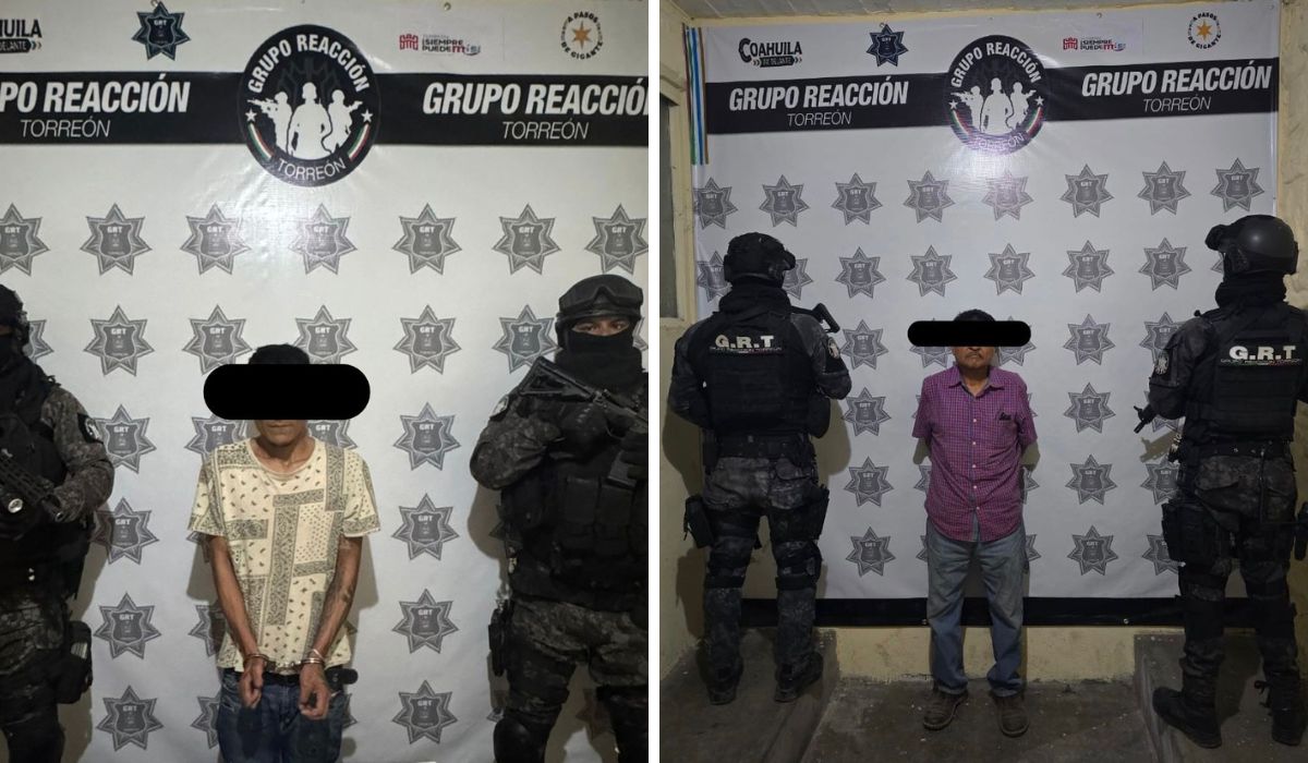Realiza GRT patrullajes en ejidos Ana y Albia, hay 2 detenidos