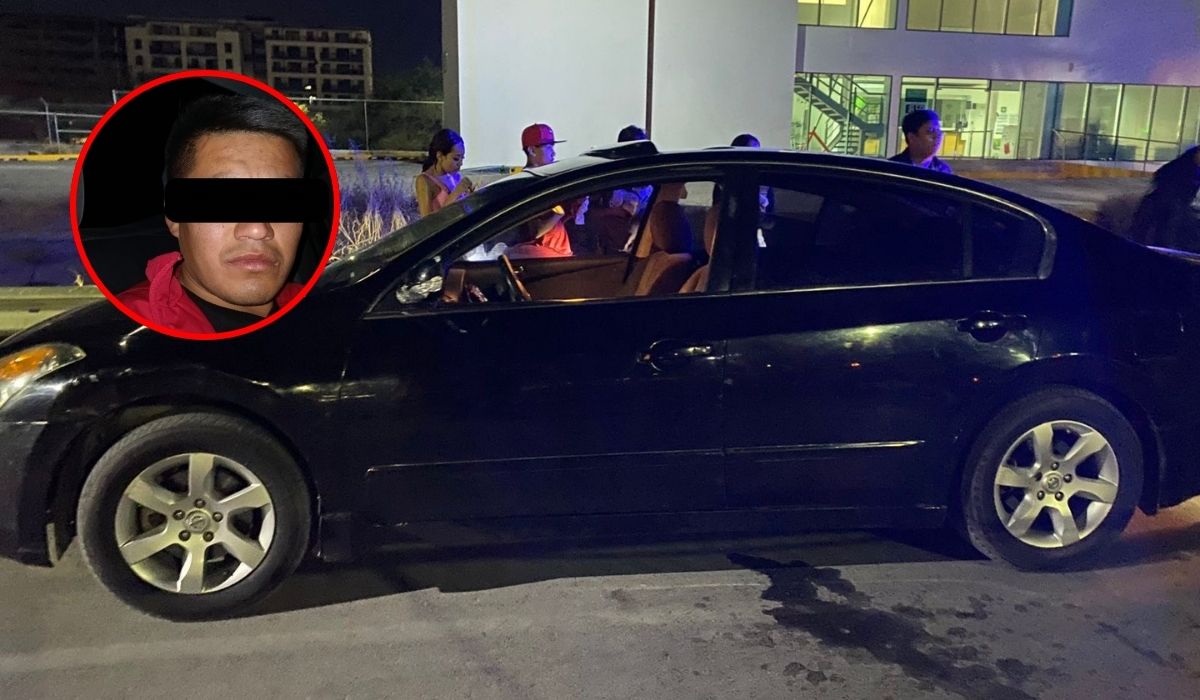 Detienen a hombre que manejaba auto con reporte de robo vigente