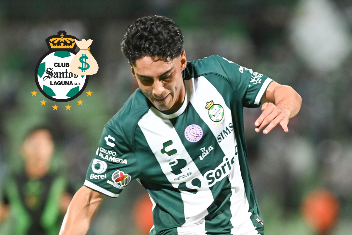 ¿Cuál era el salario de Santiago Naveda en Santos Laguna?